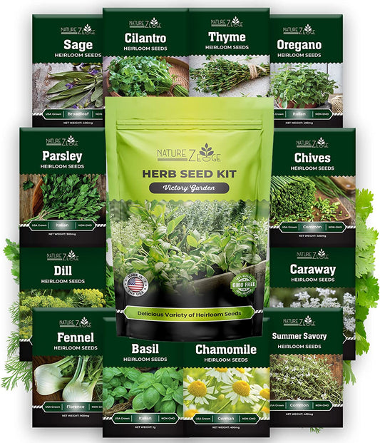 12 Herb Seeds Variety Pack
